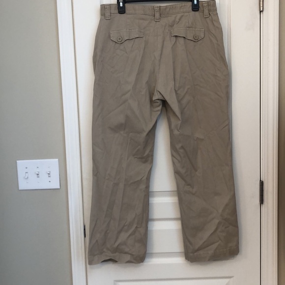 😊 LEE comfort wasteband & stretch 4 pocket khaki pants, wide legs 16P😊 - Picture 3 of 3